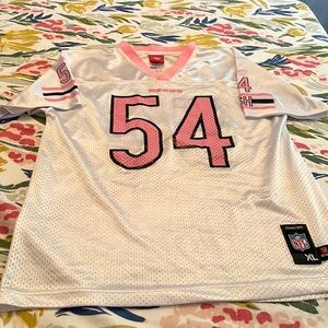 Pink Brian  Urlacher Chicago Bears Jersey